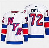 Men's New York Rangers #72 Filip Chytil White 2024 Stadium Series Stitched Jersey Dzhi,baseball caps,new era cap wholesale,wholesale hats